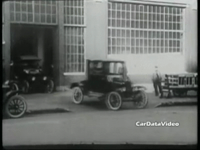 Model T Ford Assembly Line Operation